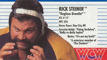 1990-91 Galoob WCW Figure Cards #NNO Rick Steiner Front