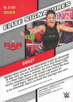 2023 Donruss Elite WWE - Elite Signatures #ES- Bayley Back