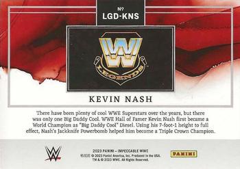 2023 Panini Impeccable WWE - WWE Legends Logo Silver #LGD-KNS Kevin Nash Back