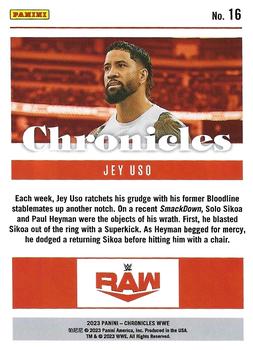2023 Panini Chronicles WWE #16 Jey Uso Back