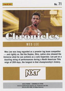2023 Panini Chronicles WWE #71 Wes Lee Back