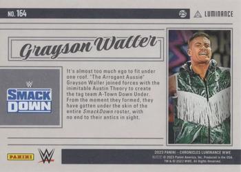 2023 Panini Chronicles WWE #164 Grayson Waller Back