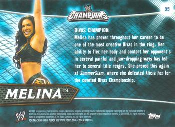 2011 Topps WWE Champions #35 Melina Back