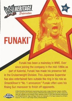 2007 Topps Chrome Heritage II WWE #35 Funaki Back