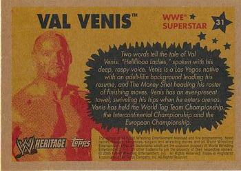 2005 Topps Heritage WWE #31 Val Venis Back