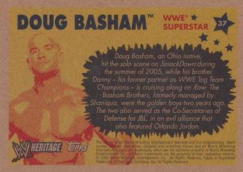 2005 Topps Heritage WWE #37 Doug Basham Back