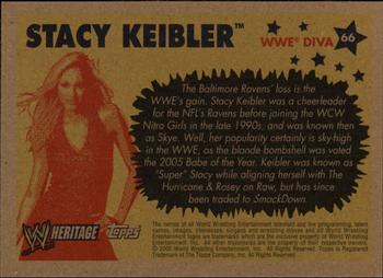 2005 Topps Heritage WWE #66 Stacy Keibler Back