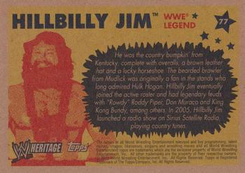 2005 Topps Heritage WWE #77 Hillbilly Jim Back