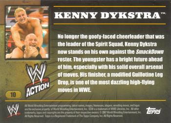 2007 Topps Action WWE #10 Kenny Dykstra Back