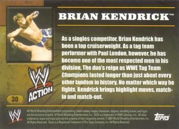2007 Topps Action WWE #30 Brian Kendrick Back
