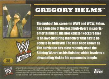 2007 Topps Action WWE #38 Gregory Helms Back