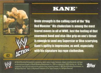 2007 Topps Action WWE #42 Kane Back