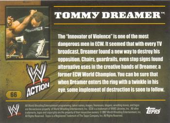 2007 Topps Action WWE #66 Tommy Dreamer Back