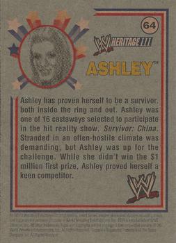 2007 Topps Heritage III WWE #64 Ashley  Back