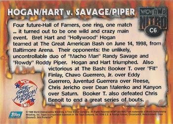 1999 Topps WCW/nWo Nitro - Chrome #C6 Hart / Hogan / Piper / Savage Back