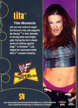 2001 Fleer WWF The Ultimate Diva Collection #54 Lita  Back