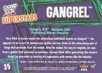 2001 Fleer WWF Wrestlemania #35 Gangrel  Back