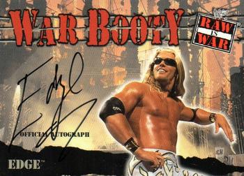 2001 Fleer WWF Raw Is War - Booty Autographs #NNO Edge  Front