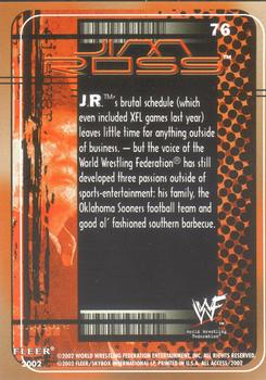 2002 Fleer WWF All Access #76 Jim Ross Back