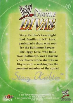 2003 Fleer WWE Divine Divas #18 Stacy Keibler Back