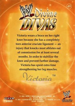 2003 Fleer WWE Divine Divas #49 Victoria Back