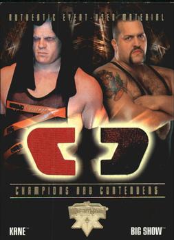 2004 Fleer WWE WrestleMania XX - Champions And Contenders Memorabilia Dual #CCD-K/BS Kane / Big Show Front