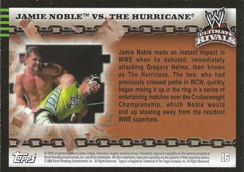 2008 Topps WWE Ultimate Rivals #16 Jamie Noble vs. The Hurricane  Back