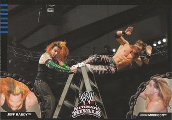 2008 Topps WWE Ultimate Rivals #18 Jeff Hardy vs. John Morrison  Front