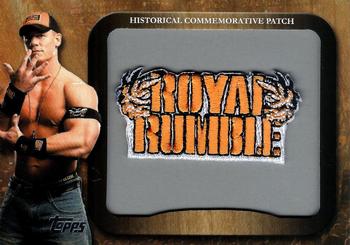 2009 Topps WWE - Historical Commemorative Patch #P4 Royal Rumble - John Cena  Front