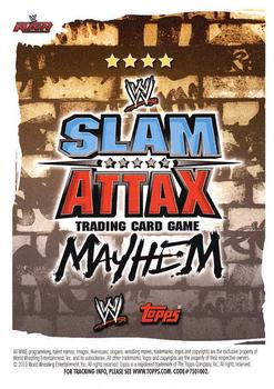 2010 Topps Slam Attax WWE Mayhem #NNO John Morrison Back