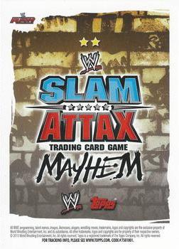 2010 Topps Slam Attax WWE Mayhem #NNO Jerry Lawler  Back