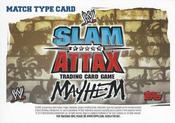 2010 Topps Slam Attax WWE Mayhem #NNO Hell in a Cell Match  Back
