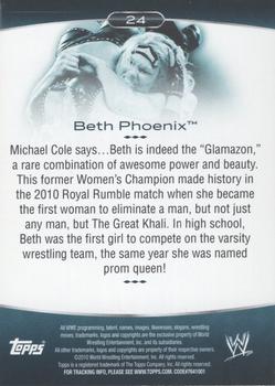 2010 Topps Platinum WWE - Rainbow #24 Beth Phoenix  Back