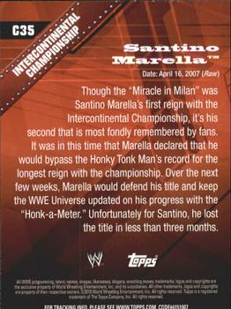 2010 Topps WWE - Championship Material #C35 Santino Marella  Back