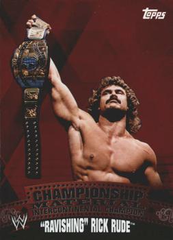 2010 Topps WWE - Championship Material Intercontinental Puzzle Back #C48 Rick Rude  Front