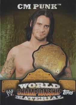 2010 Topps WWE - World Championship Material Puzzle Back #NNO CM Punk  Front