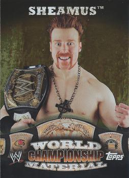 2010 Topps WWE - World Championship Material Puzzle Back #NNO Sheamus  Front