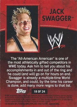 2011 Topps WWE Ringside Relic Dog Tags Inserts #18 Jack Swagger  Back