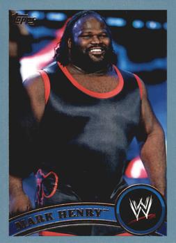 2011 Topps WWE - Blue #69 Mark Henry Front