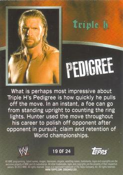 2012 Topps WWE Ringside Relic Dog Tags Inserts #19 Triple H Back