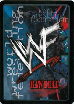 2001 Comic Images WWF Raw Deal: Fully Loaded #6 Leg Drop Back