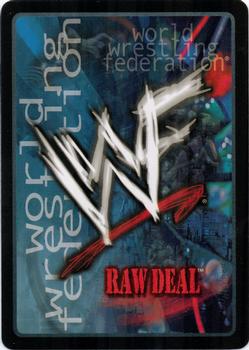 2000 Comic Images WWF Raw Deal #145 Kane's Flying Clothesline Back