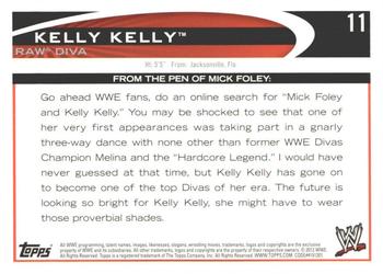 2012 Topps WWE - Gold #11 Kelly Kelly  Back
