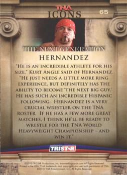 2010 TriStar TNA Icons #65 Hernandez Back