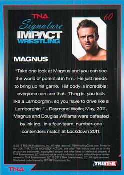 2011 TriStar Signature Impact #60 Magnus Back