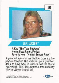 1991 Impel WCW #20 Lex Luger Back