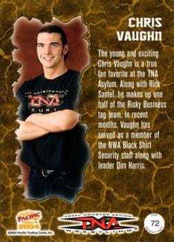 2004 Pacific TNA - Red #72 Chris Vaughn Back