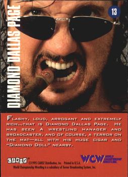 1995 Cardz WCW Main Event #13 Diamond Dallas Page Back