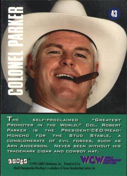1995 Cardz WCW Main Event #43 Colonel Robert Parker Back