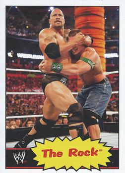 2012 Topps Heritage WWE #33 The Rock Front